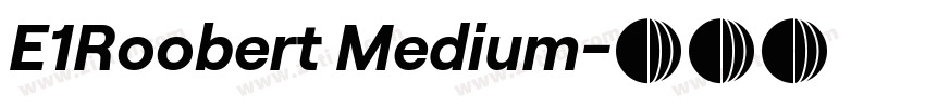 E1Roobert Medium字体转换